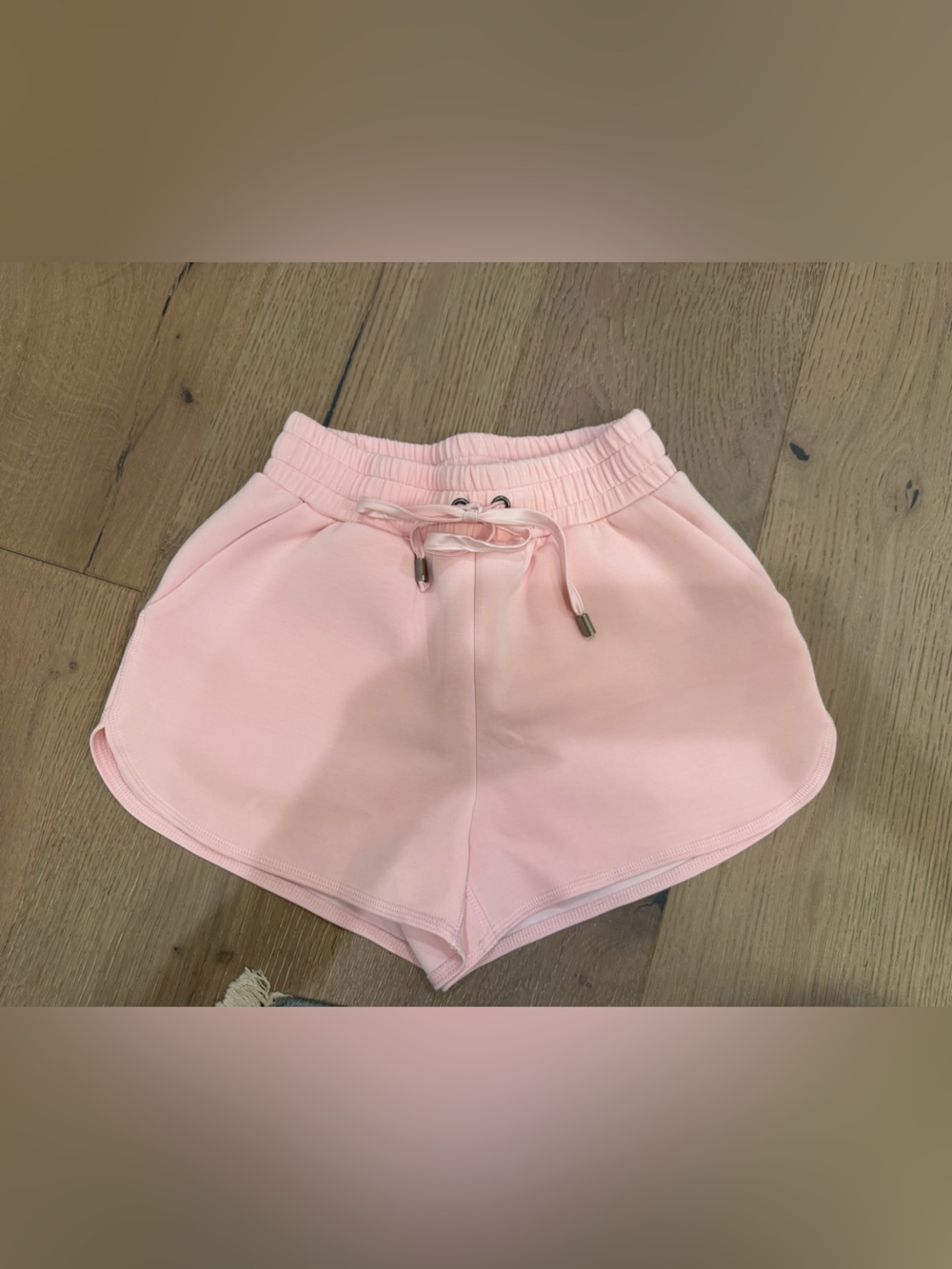 Altar'd State Pink Drawstring Athletic Shorts